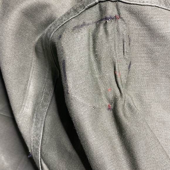 Vintage OG-107 Green Long Sleeve Button Down Military Shirt Size 15.5 x 31 - Picture 10 of 11